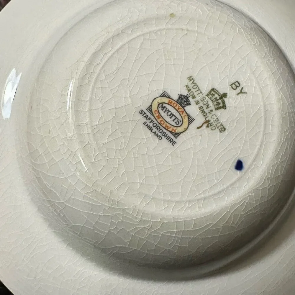 Vintage Myott Son & Company Royalty Pattern Bowls Set of 5